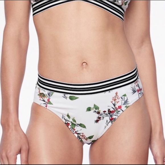 Athleta Other - Athleta Gold Coast Floral Banded Bikini Bottom L